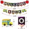 Welcome Back Banners Back to School Decorations for Classroom (multicolored)